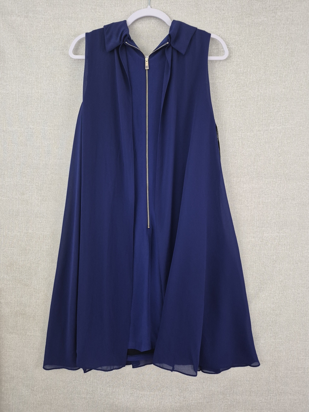 Vince Camuto Navy Sleeveless Midi Shift Dress (SKU0257) - Picture 10 of 14